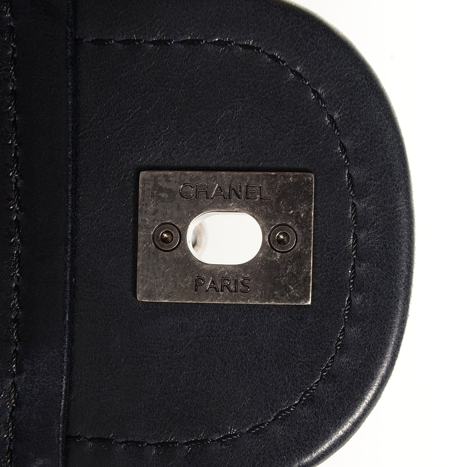 Chanel Aged Crumpled Calfskin Vintage Small Flap Black 9 of 9