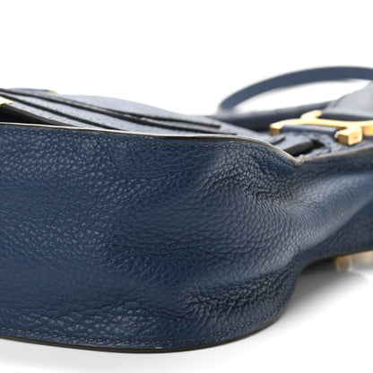 Chloe Calfskin Small Marcie Satchel Deep Ocean 10 of 10