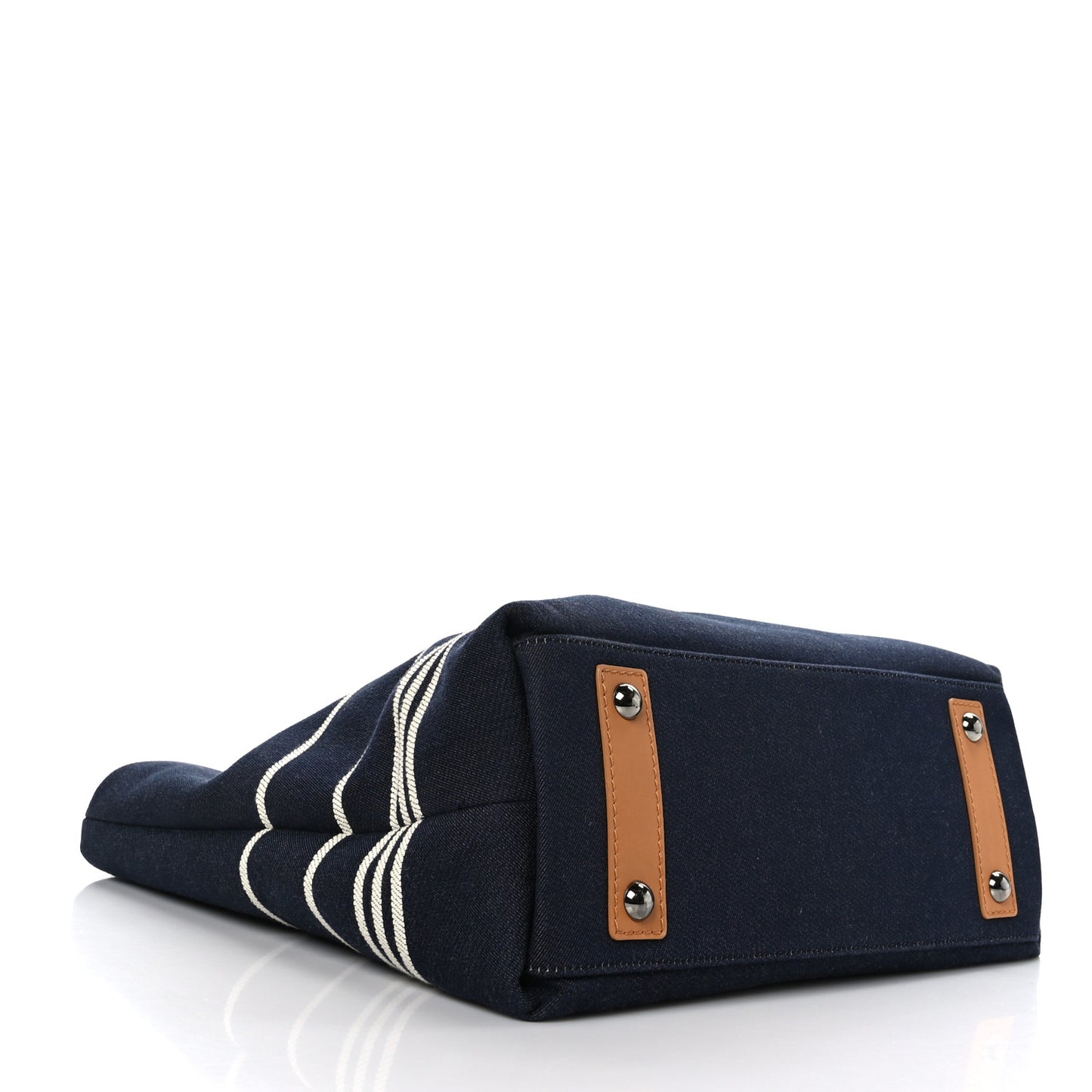 Denim Tall Shopping Tote Blue