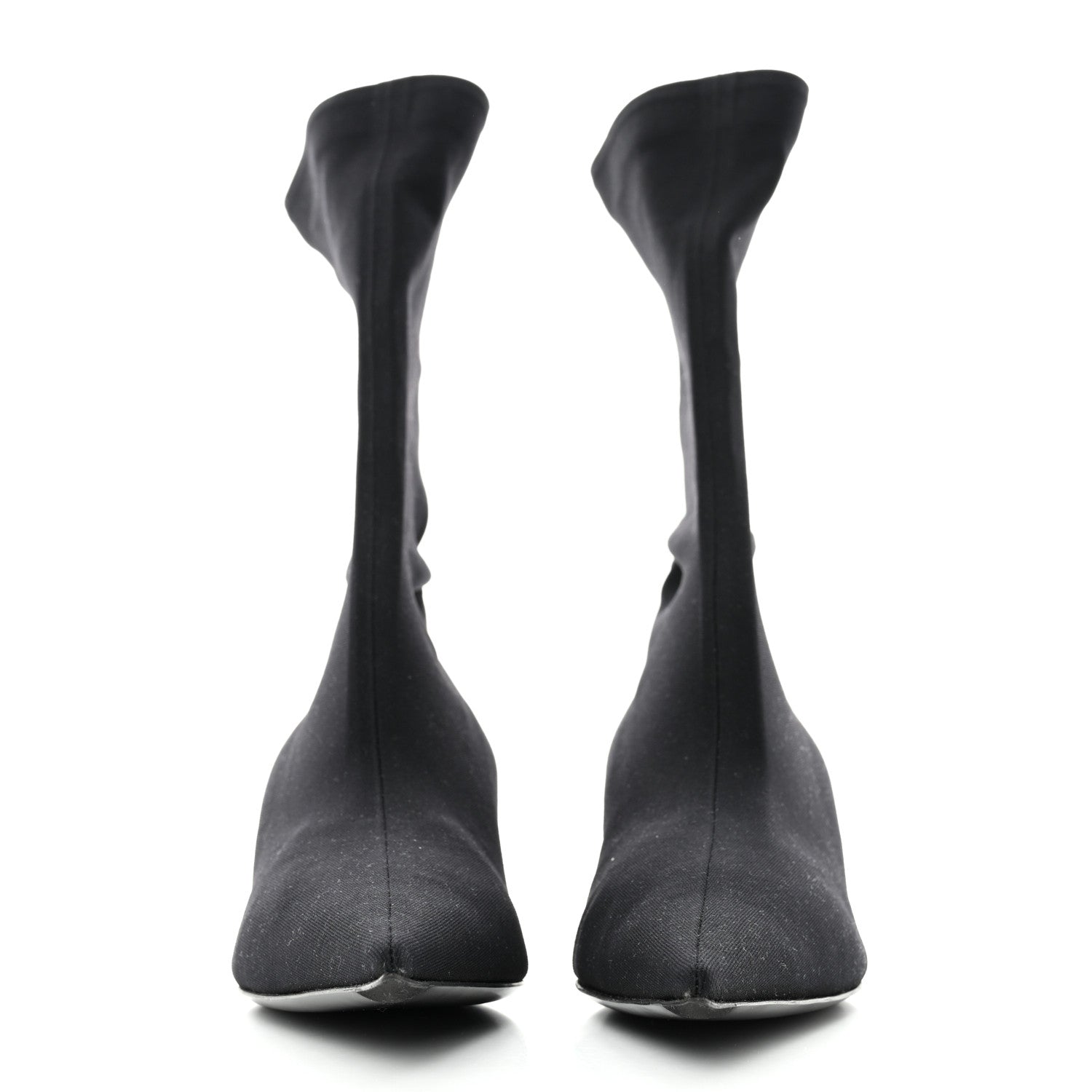 Balenciaga Jersey Crepe Extreme Pointed Toe Knife Booties 36 Black 1 of 5