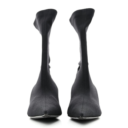 Balenciaga Jersey Crepe Extreme Pointed Toe Knife Booties 36 Black 1 of 5