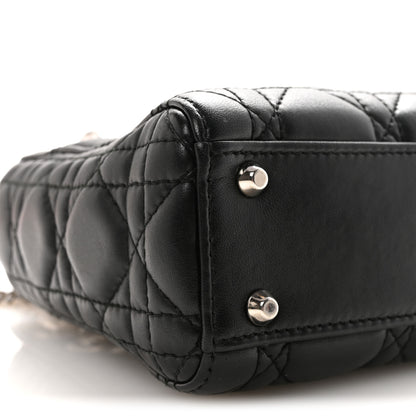Christian Dior Lambskin Cannage Mini Lady Dior Black 8 of 9