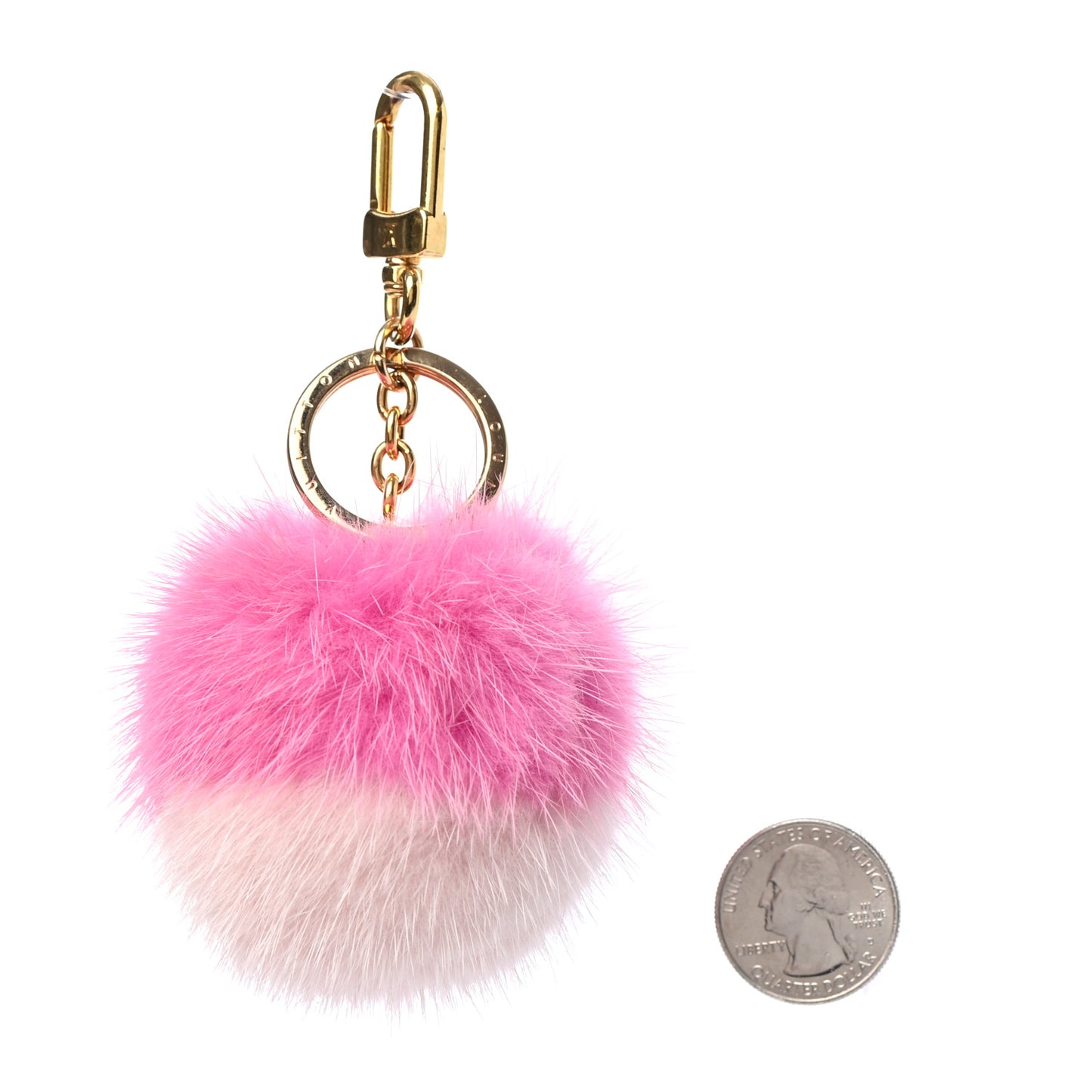 Mink Fluo Bubble Bag Charm Key Holder Pink