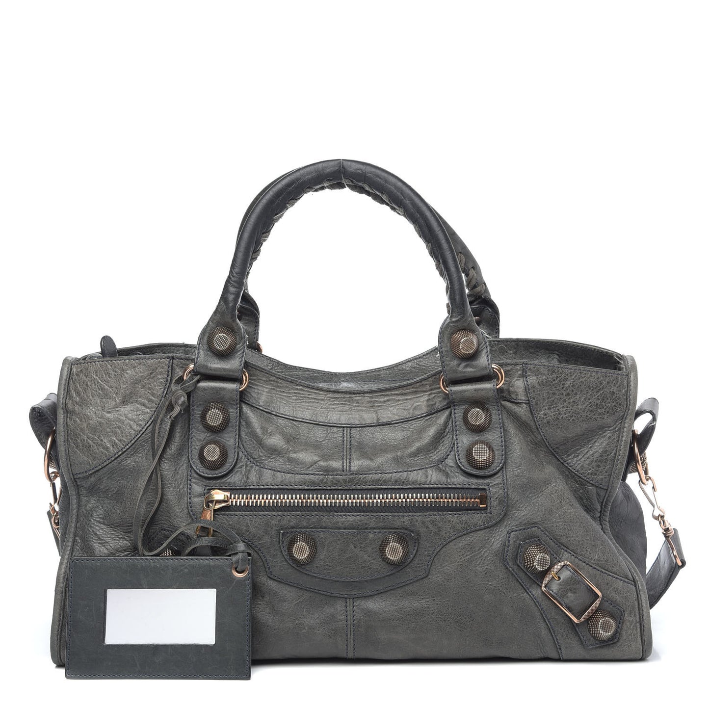 Agneau Giant 21 Rose Gold Hardware Part Time Anthracite