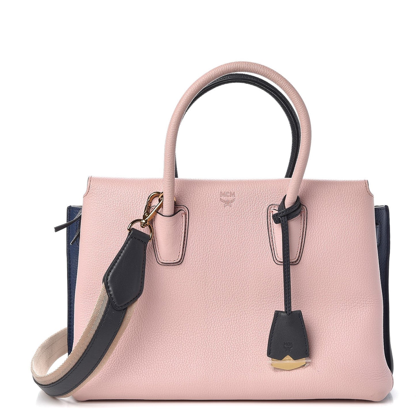 Grained Calfskin Medium Milla Tote Pale Mauve