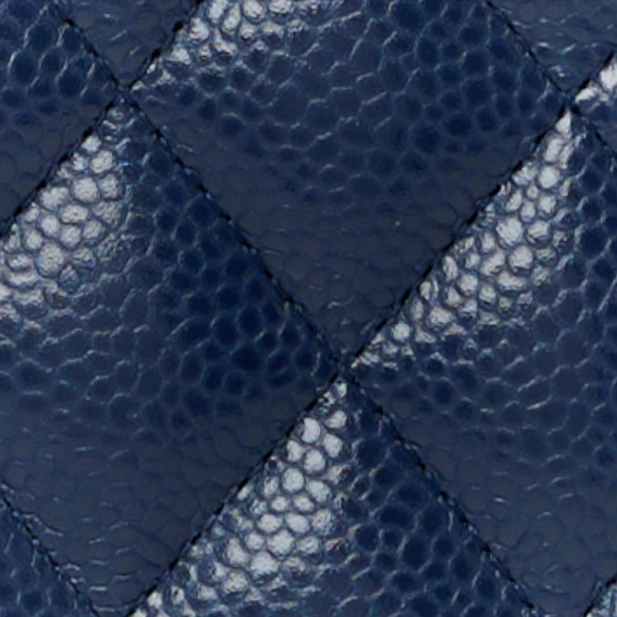 Chanel Caviar Quilted Boy Wallet On Chain WOC Navy 9 of 12