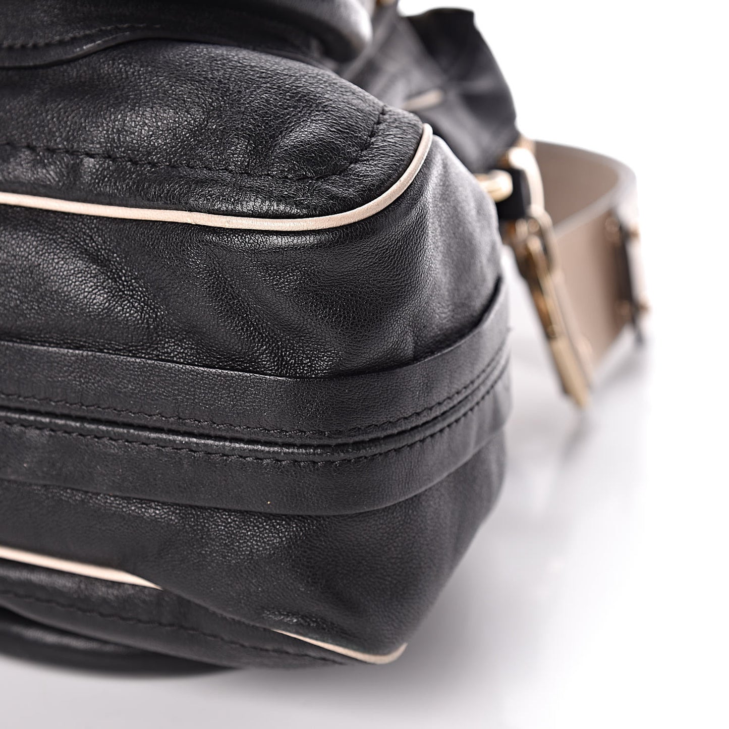 Calfskin Large Military Paraty Black