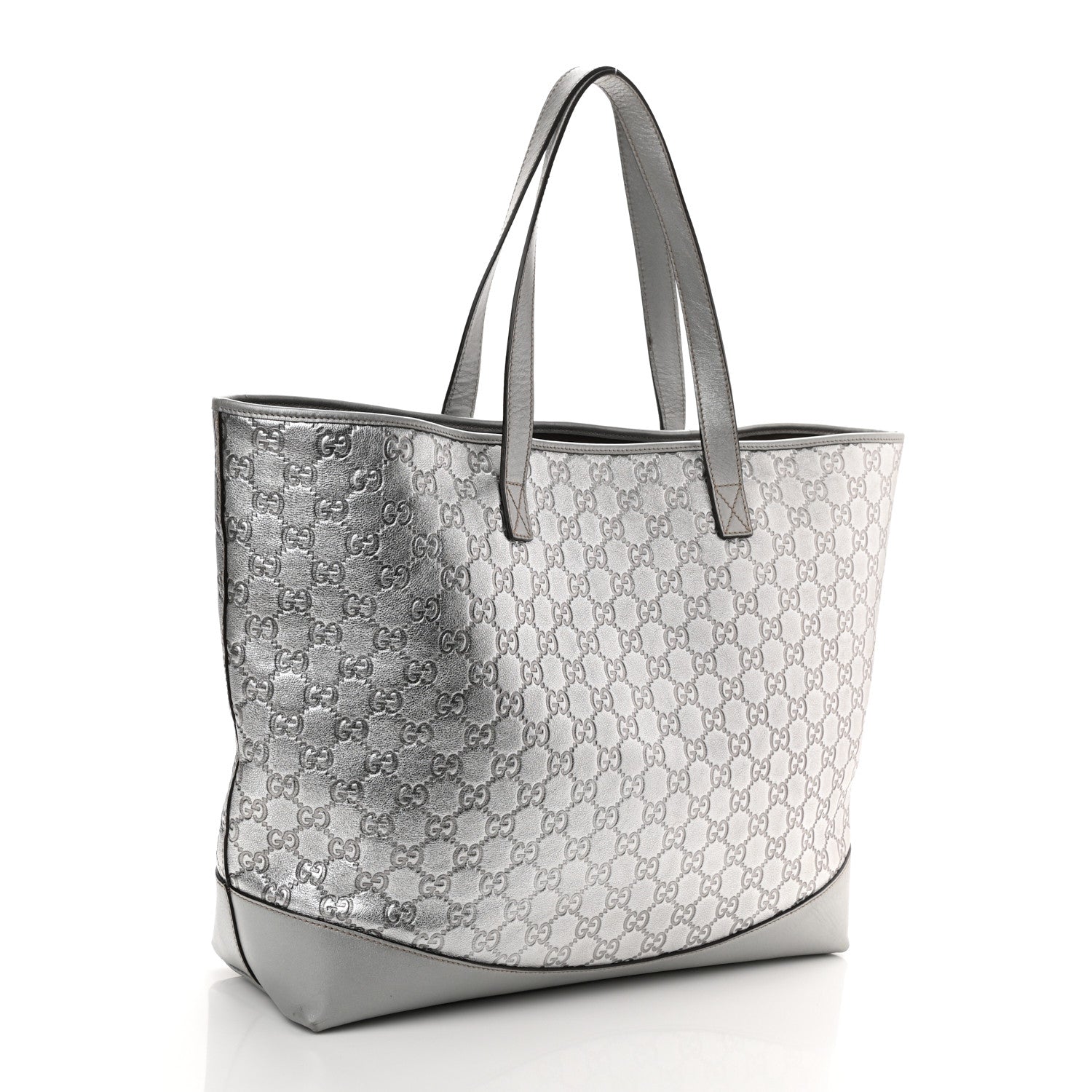 Gucci Guccissima Large Tote Silver 3 of 9