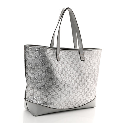 Gucci Guccissima Large Tote Silver 3 of 9