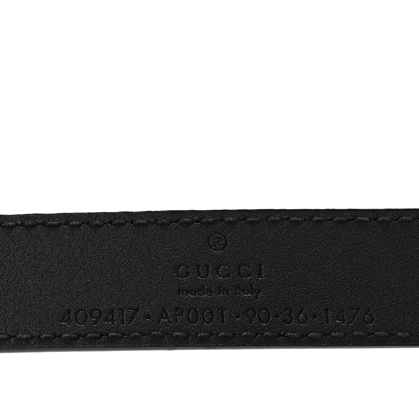 Calfskin Double G 20mm Belt 90 36 Black