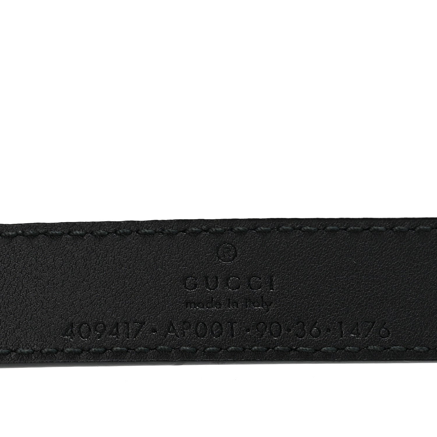 Gucci Calfskin Double G 20mm Belt 90 36 Black 5 of 6