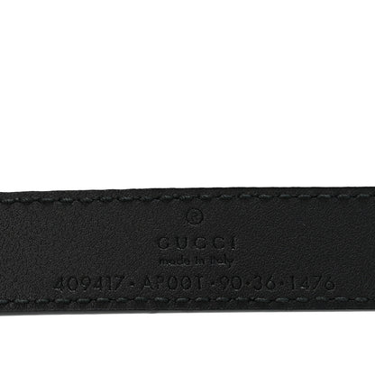 Gucci Calfskin Double G 20mm Belt 90 36 Black 5 of 6