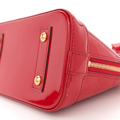 Louis Vuitton Vernis Alma BB Cherry 10 of 13