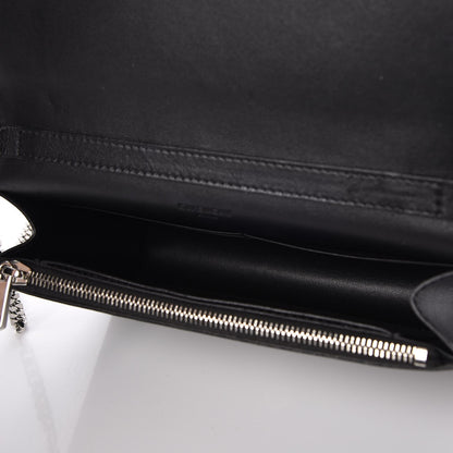 Givenchy Calfskin Cross Embellished Pandora Chain Wallet Black 5 of 8