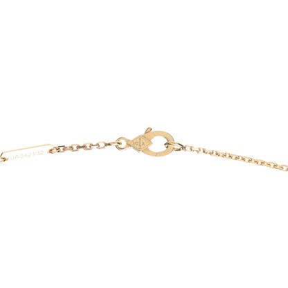 Van Cleef & Arpels 18K Yellow Gold Diamond Yellow Mother of Pearl Vintage Alhambra Pendant Necklace 4 of 9