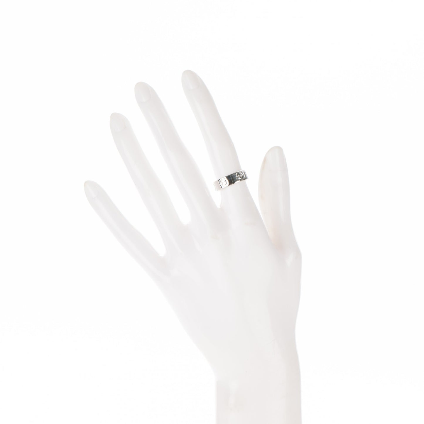 Platinum 5.5mm LOVE Ring 49 4.75