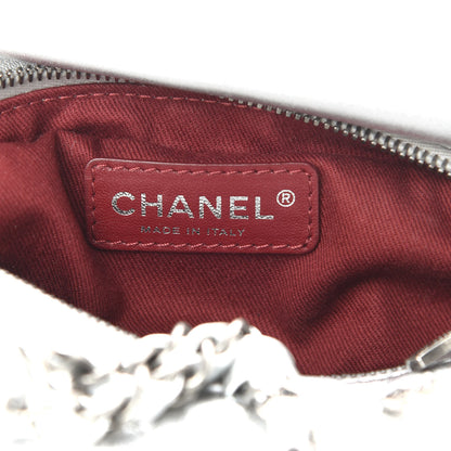 Chanel Metallic Calfskin Quilted Baluchon Silver 7 of 12