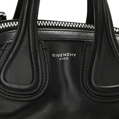 Givenchy Waxed Calfskin Small Nightingale Logo Strap Black 9 of 9