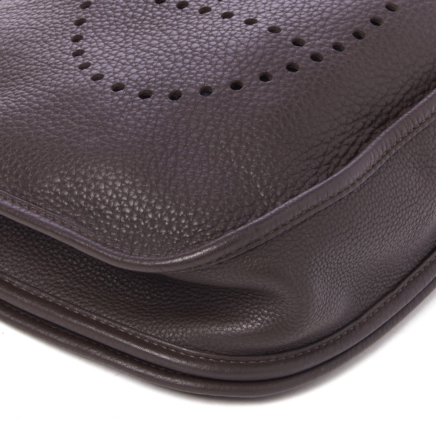 Hermes Taurillon Clemence Evelyne III PM Chocolate 5 of 7