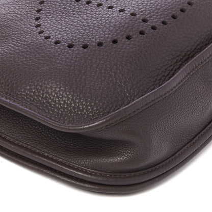 Hermes Taurillon Clemence Evelyne III PM Chocolate 5 of 7
