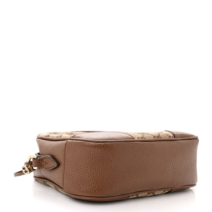 Gucci Monogram Mini Bree Messenger Bag Beige Tabacco 4 of 11
