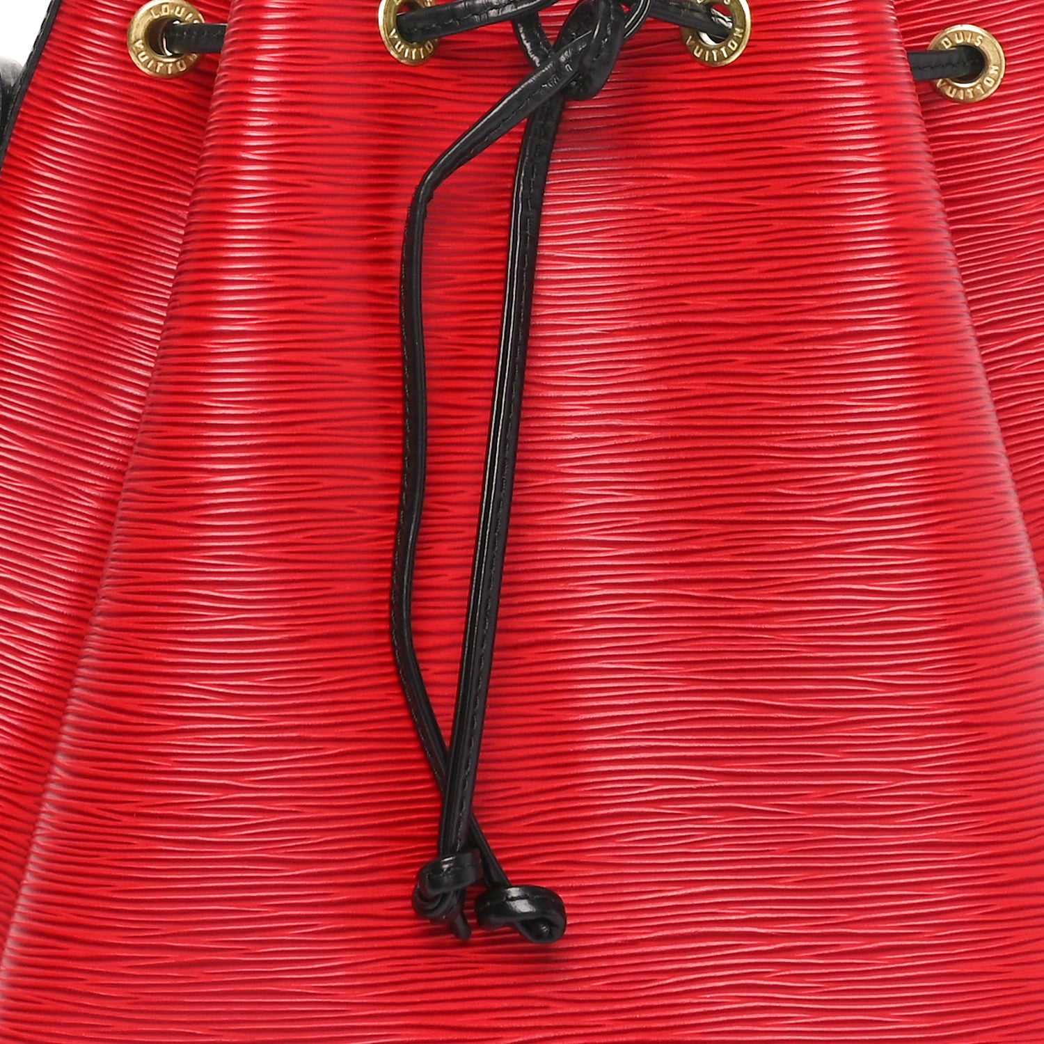 Louis Vuitton Epi Petit Bi-Color Noe Castillan Red Black 7 of 9