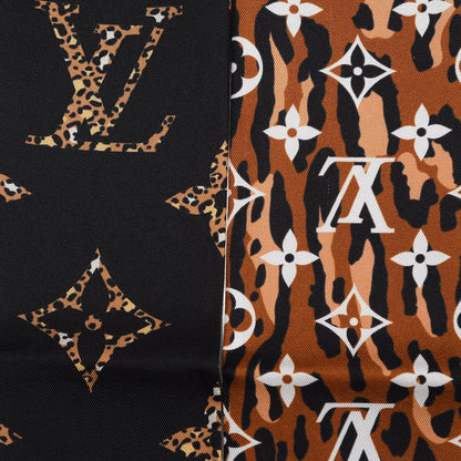 Louis Vuitton Silk Monogram Giant Jungle Bandeau Black 4 of 6
