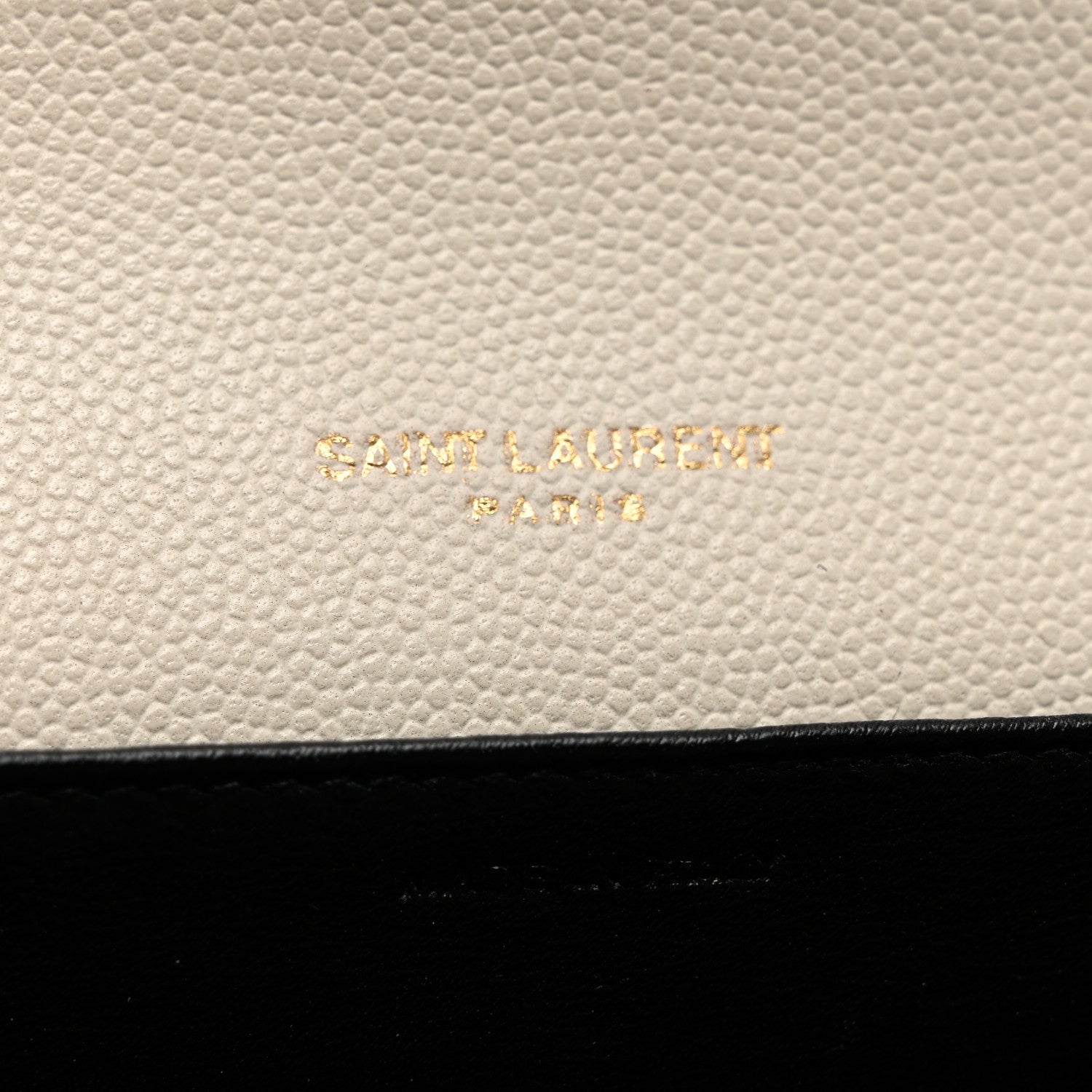 Saint Laurent Grain De Poudre Monogram Uptown Chain Wallet Crema Soft 8 of 8