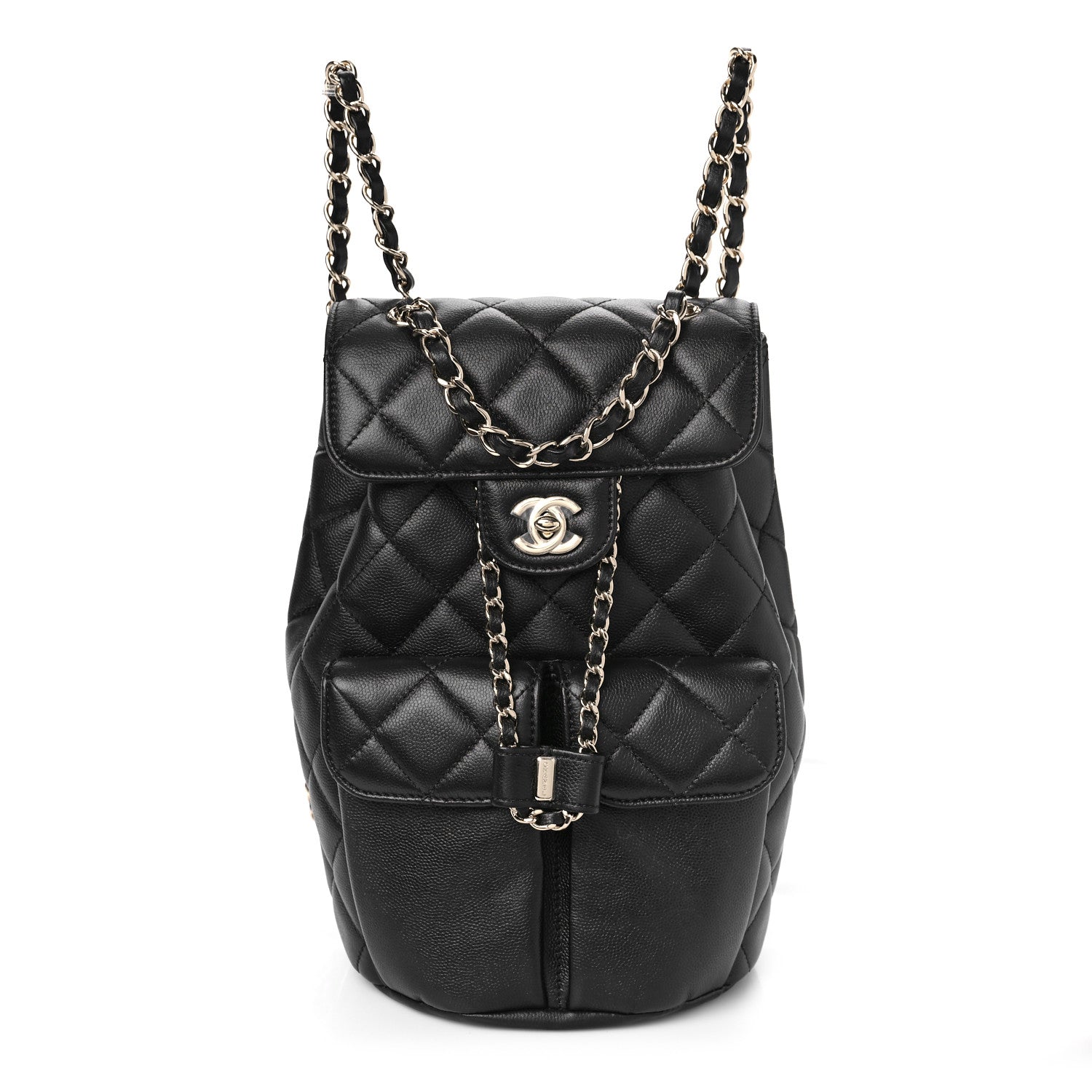 Chanel Caviar Quilted Pockets Backpack Black 1 of 8