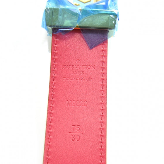 Louis Vuitton Monogram Multicolor LV Cut Reversible Belt 75 30 White 1 of 1