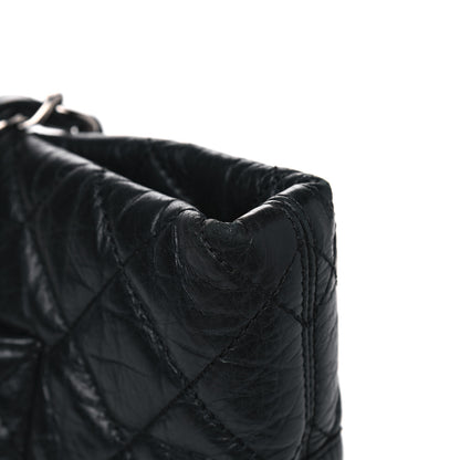 Chanel Aged Calfskin Quilted Large Cotton Club Tote Black 16 of 17
