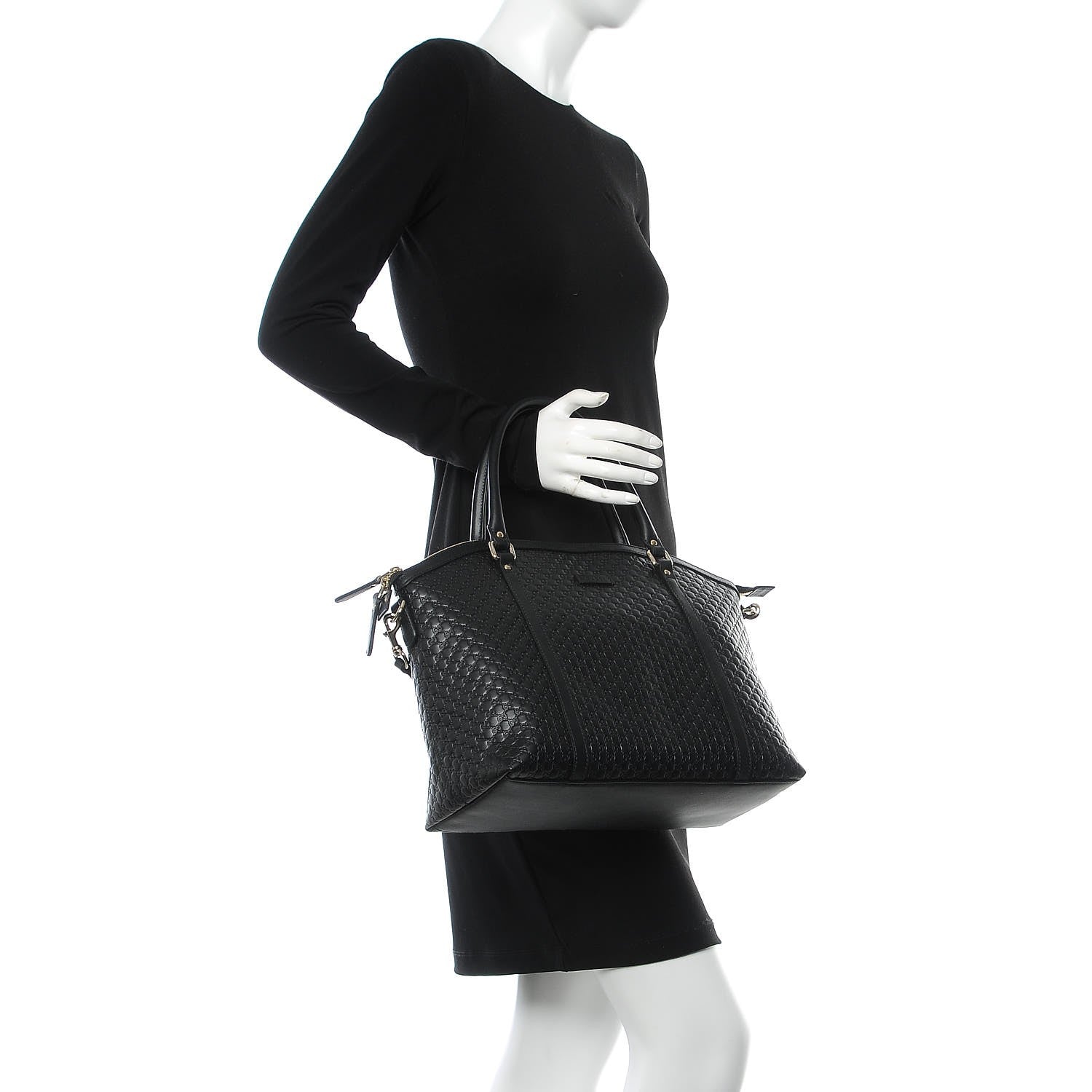 Gucci Soft Microguccissima Dome Satchel Black 2 of 9