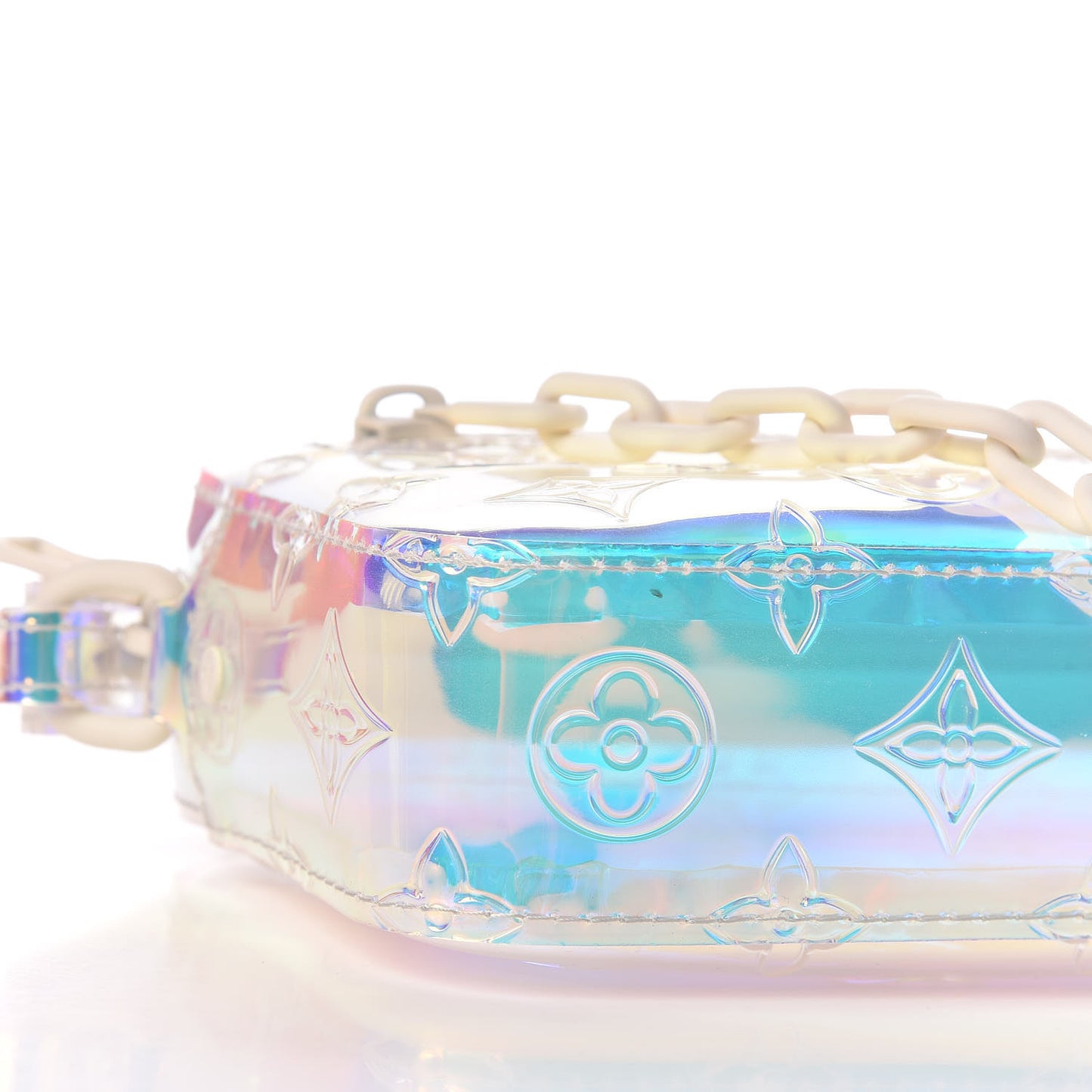 PVC Monogram Pochette Volga Iridescent Prism