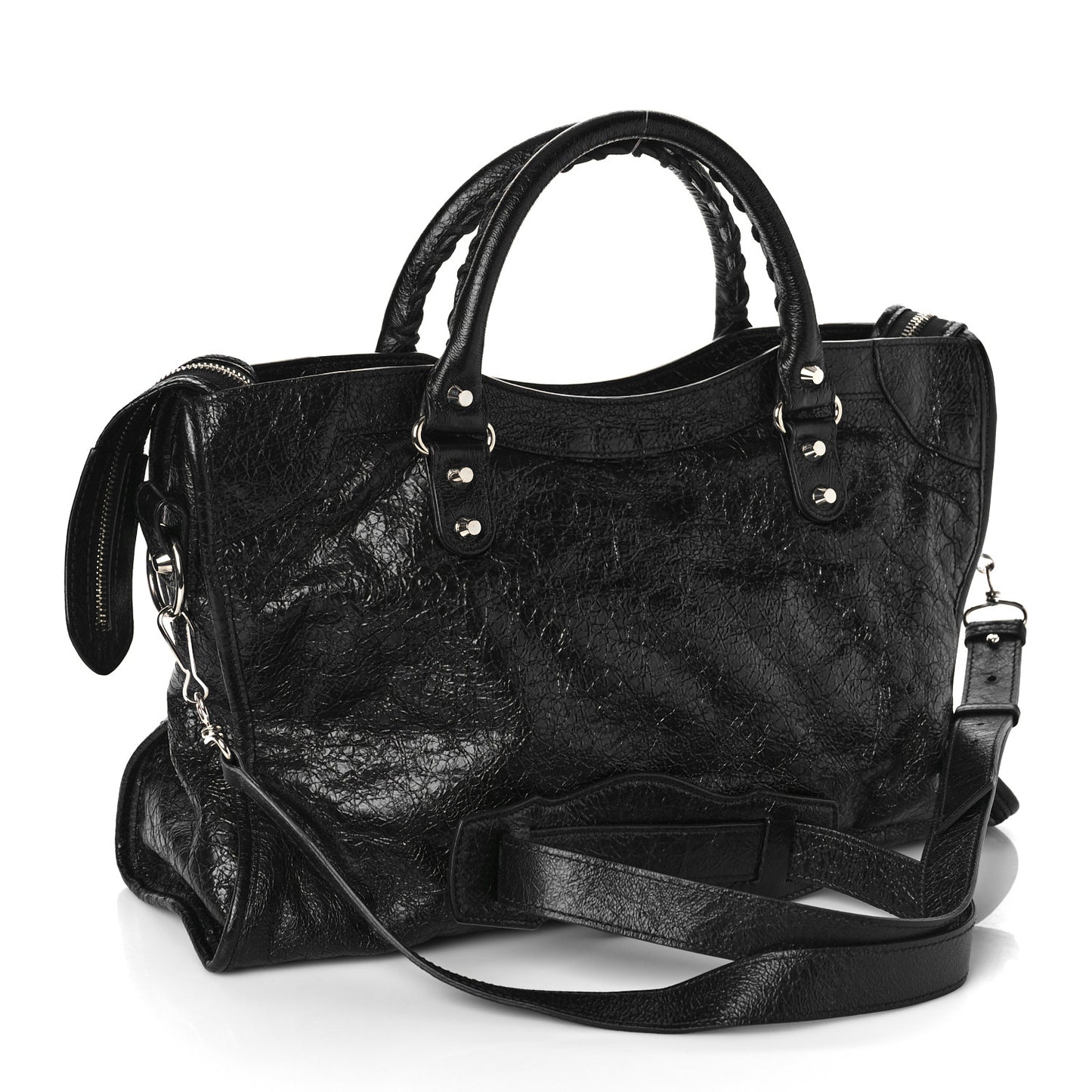 Agneau Classic Silver Hardware City Black