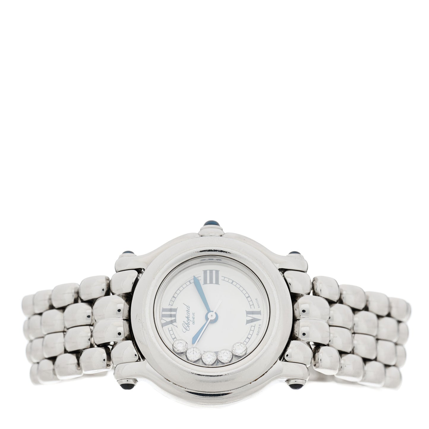 Stainless Steel 5 Diamond 26mm Happy Sport Quartz Watch