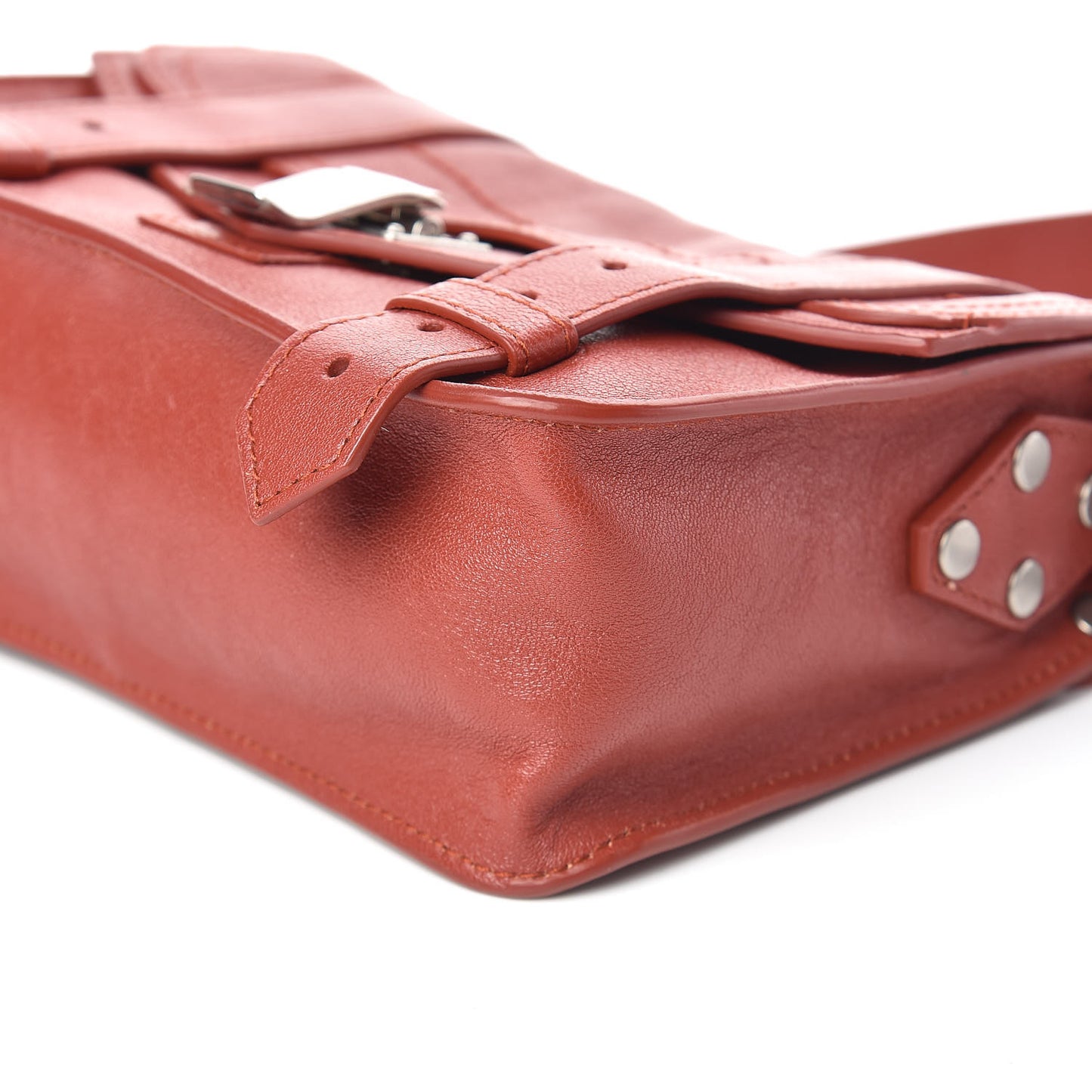 Lambskin PS1 Mini Crossbody Bag Rust