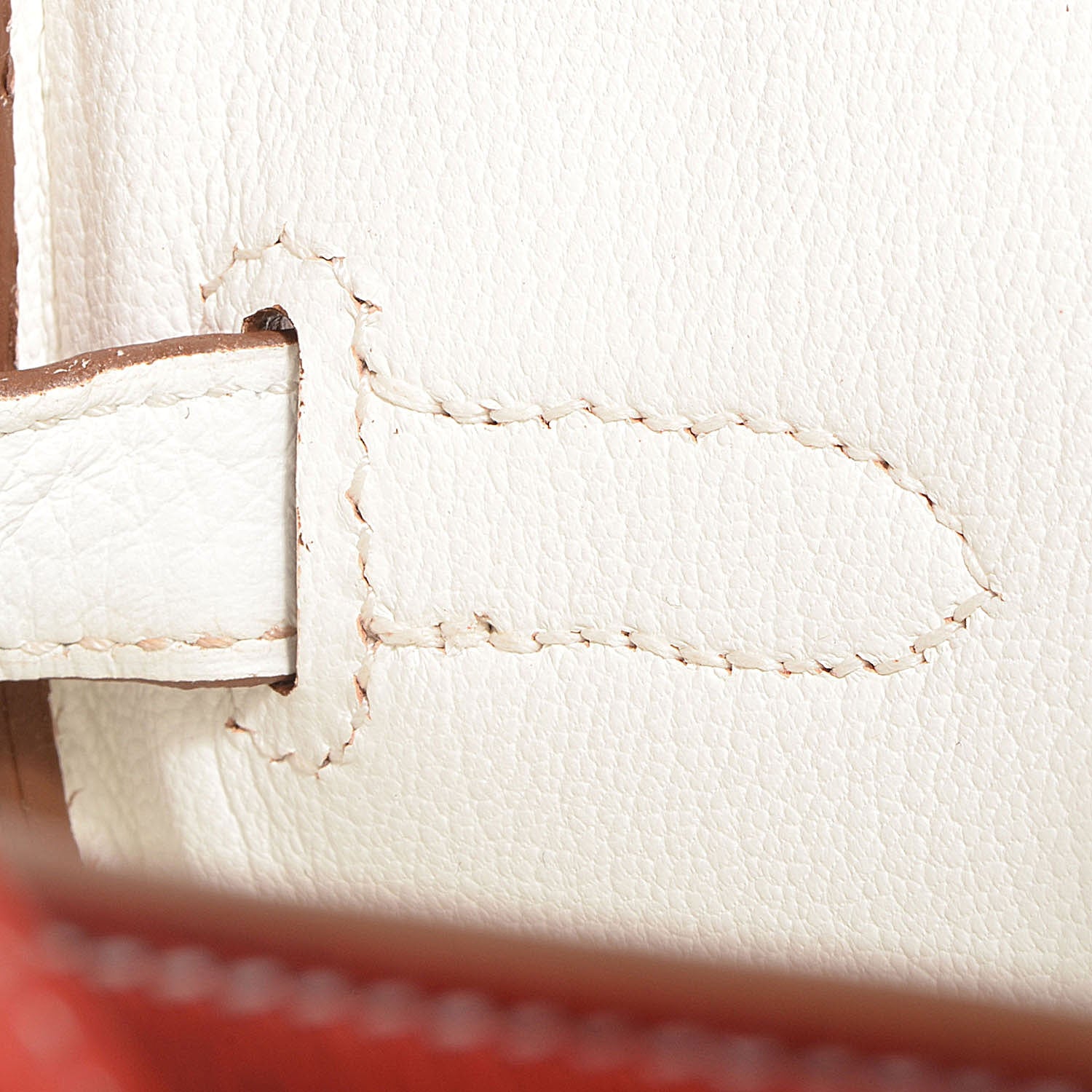 Hermes Taurillon Clemence Eclat Birkin 40 Sanguine White 19 of 20