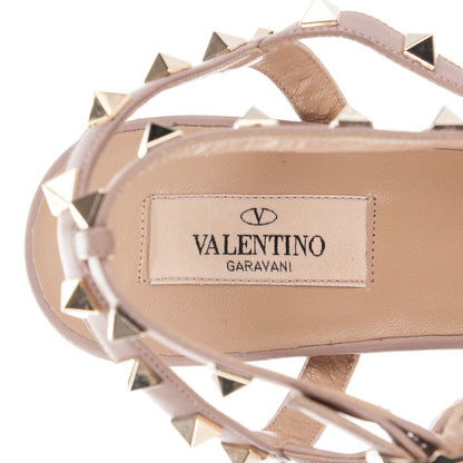 Valentino Garavani Patent Nappa Rockstud Ankle Strap 65mm Pumps 40 Black Poudre 7 of 7