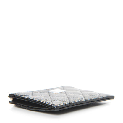 Chanel Caviar Quilted CC Zip Card Holder Black 4 of 8