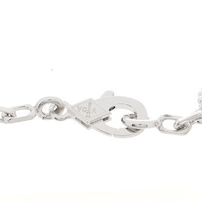 Van Cleef & Arpels 18K White Gold 5 Motifs Guilloche Vintage Alhambra Bracelet 5 of 7