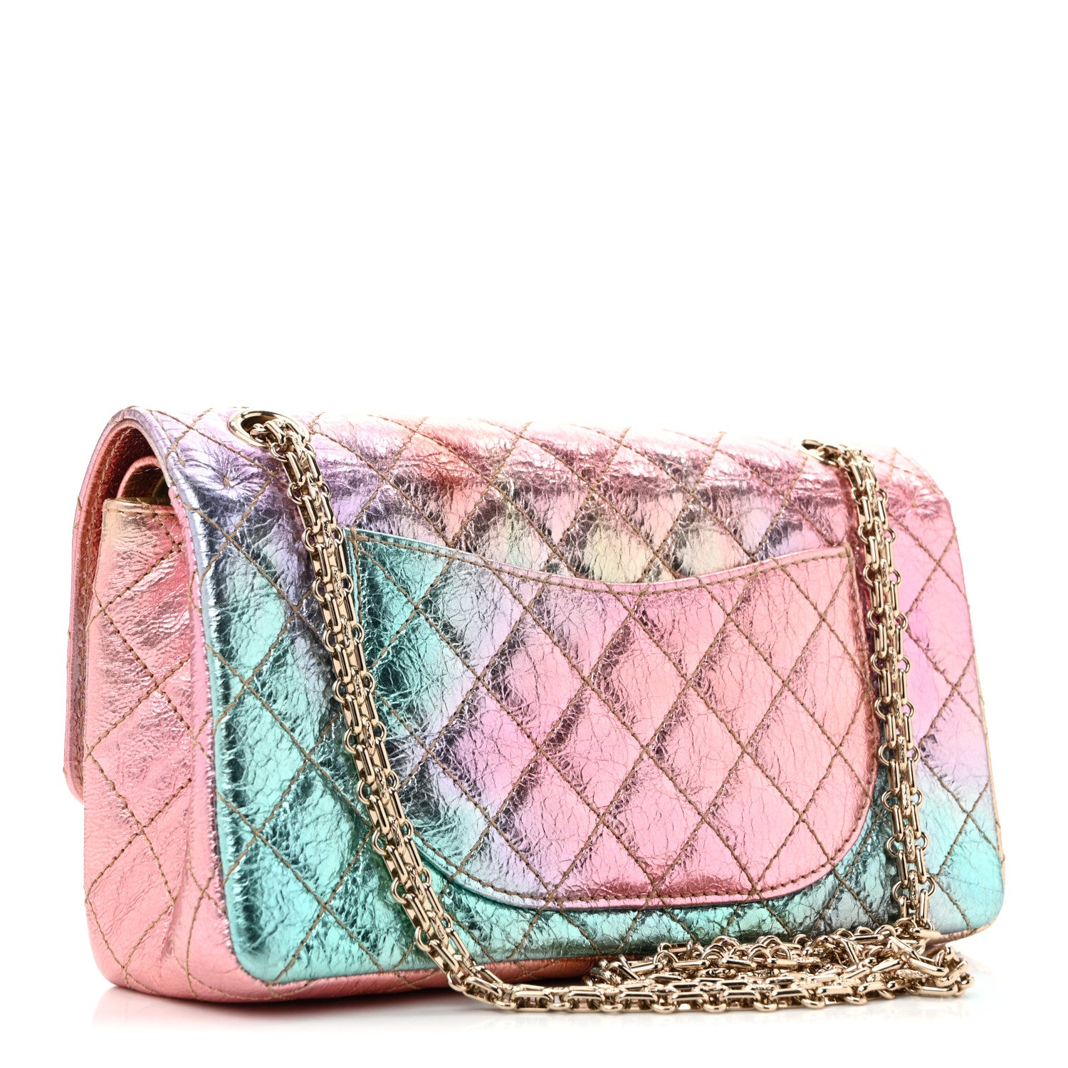 Chanel Metallic Goatskin Quilted 2.55 Reissue 225 Flap Multicolor