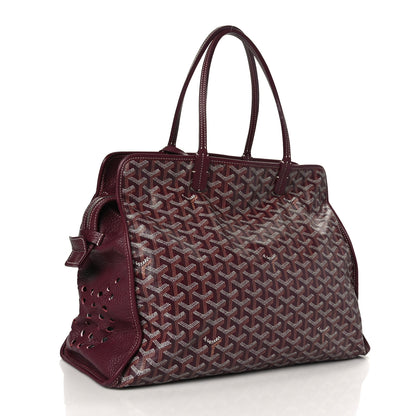 Goyard Goyardine Sac Hardy Pet Carrier PM Burgundy 4 of 11