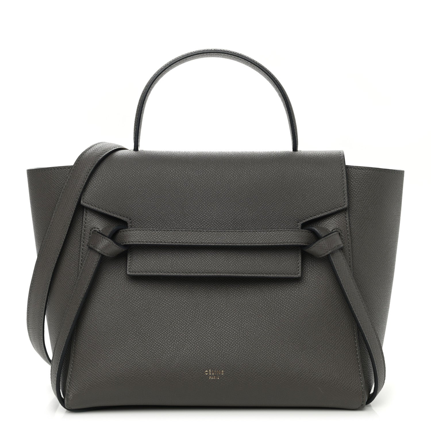 Celine Grained Calfskin Micro Belt Bag Grey 1 of 10