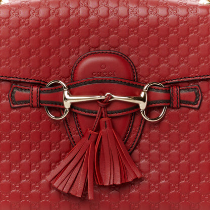 Gucci Microguccissima Medium Emily Chain Shoulder Bag Red 8 of 10