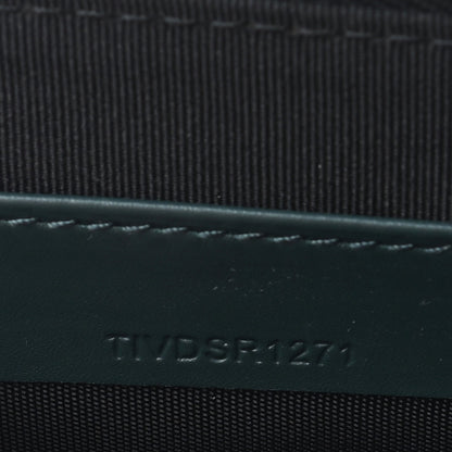 Burberry Grainy Calfskin Zip Pouch Clutch Dark Cyan 7 of 11