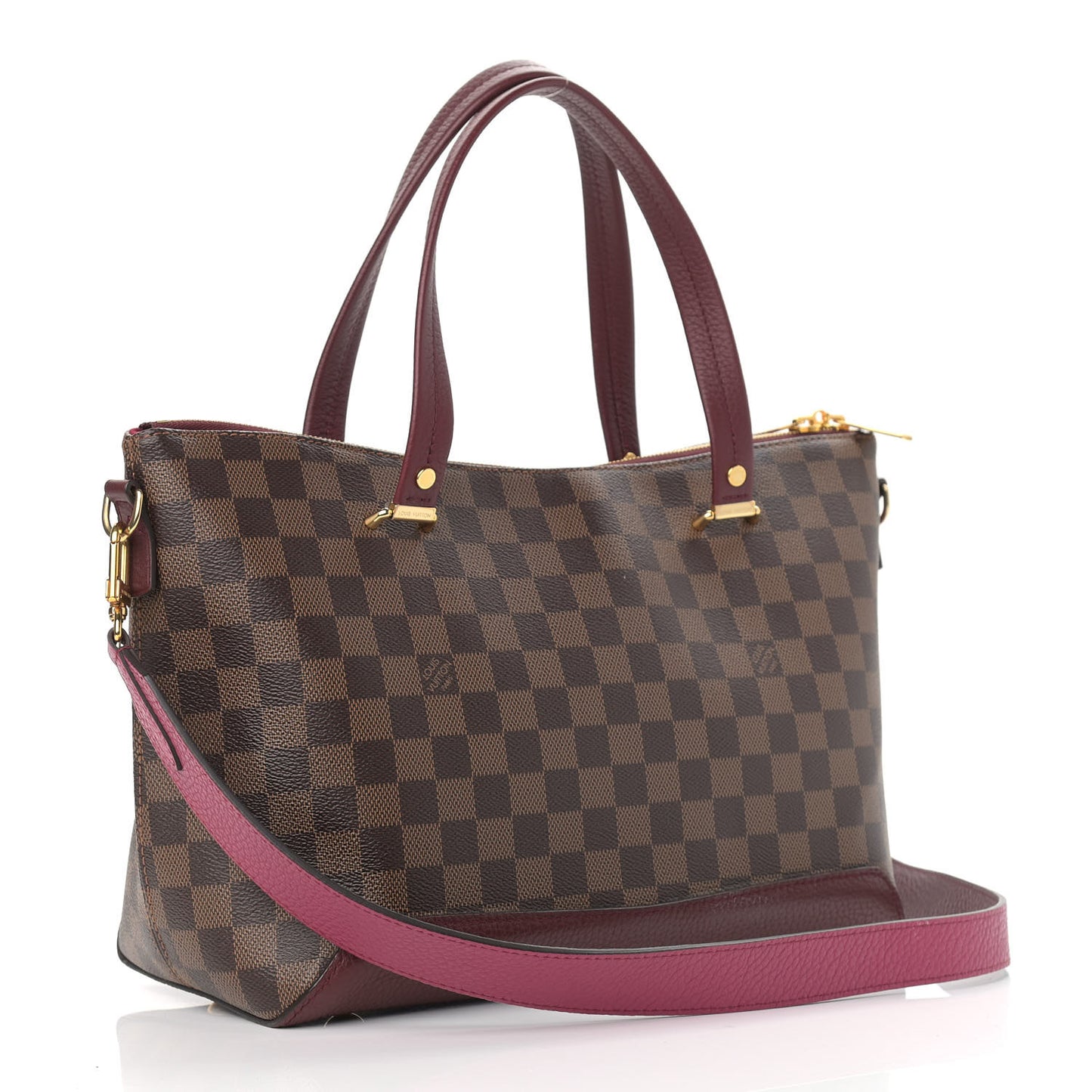 Damier Ebene Cuir Taurillon Hyde Park Fuchsia