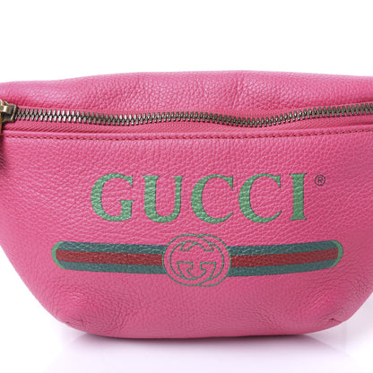 Gucci Grained Calfskin Small Logo Belt Bag Box Pink Green 9 of 9