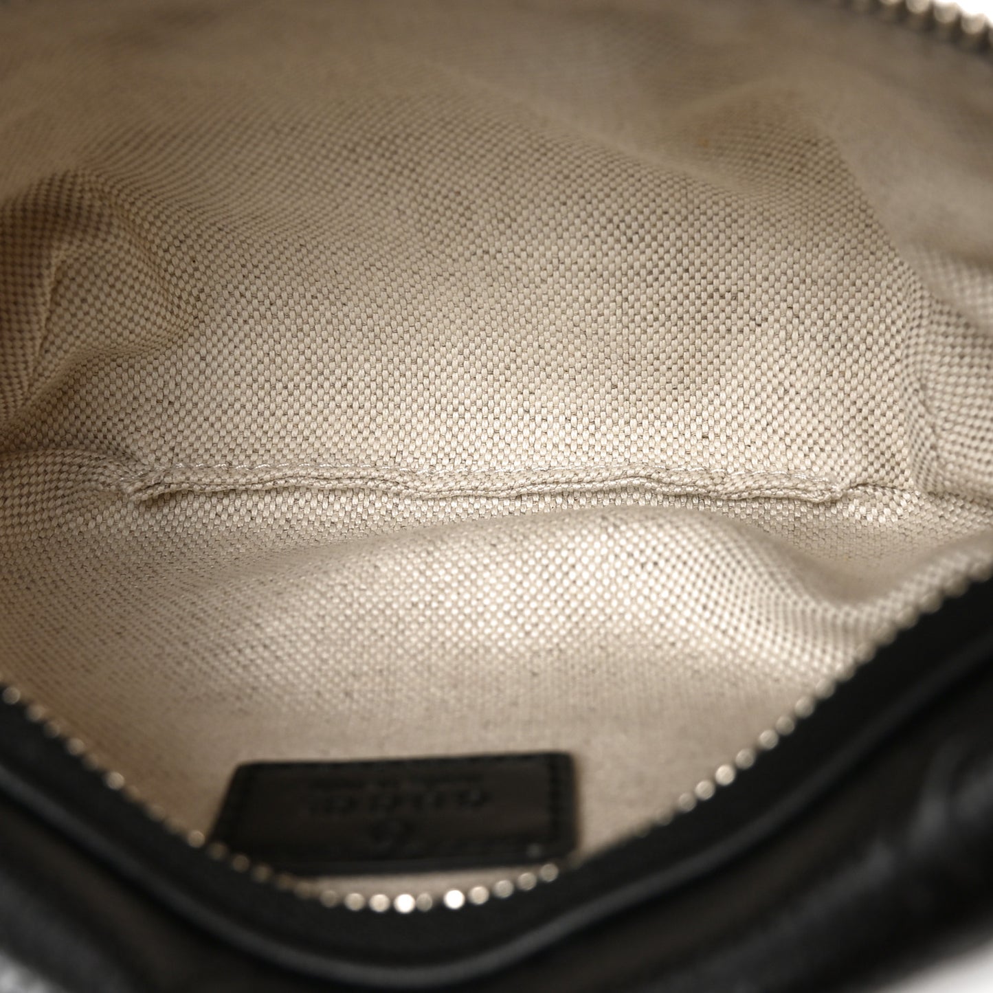 Calfskin GG Tennis Embossed Belt Bag Black