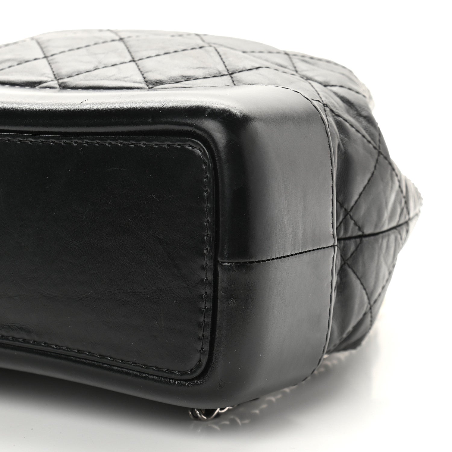 Chanel Aged Calfskin Quilted Small Gabrielle Backpack Black 9 of 9