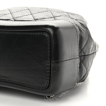 Chanel Aged Calfskin Quilted Small Gabrielle Backpack Black 9 of 9